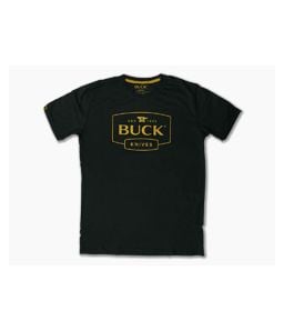 Buck Knives Logo Tee Charcoal T-Shirt | Large - BU-13470-LRG 1