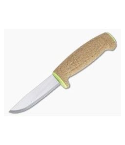 Mora of Sweden Lime Green Floating Cork Plain Stainless Steel Fixed Blade 13686 - MO-13686 1