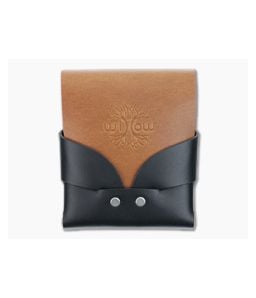 Willow Craft Goods Wide Swaddle Leather Wallet Black And Bourbon Colorway WCG-013 - WCG-013 1