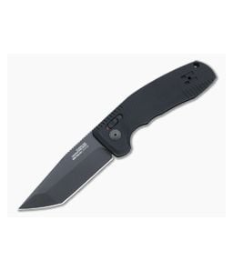SOG TAC AU Tanto Blackout Plain D2 AU-XR Lock Automatic Folder 15-38-03-57 - SOG-15-38-03-57 1