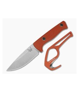 Benchmade 15650-01-COMBO SlipRidge Rust Orange G10 MagnaCut Fixed Blade Hunting Knife & Gut Hook Combo (3.70" Blade) - BM-15650-01-COMBO 1