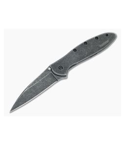 Kershaw Leek BlackWash Assisted Flipper 1660BLKW - KS-1660BLKW 1