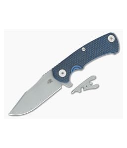 Hinderer Project X Clip Point Black/Blue G10 Battle Blue Titanium and Working Finish S45VN Folding Knife (3.66") - HK-1678 1