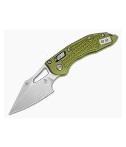 Microtech M-Stitch RAM-LOK OD Green Frag Aluminum M390MK Stonewash Folding Knife (3.05" Blade) 169MRL-10FROD - MT-169MRL-10FROD 1