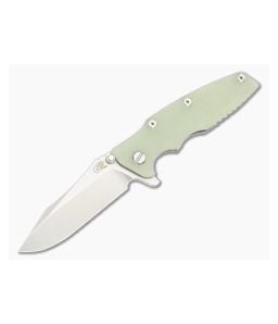 Hinderer Eklipse 3.5 Spearpoint Translucent Green G10 Stonewash - HK-1846 1