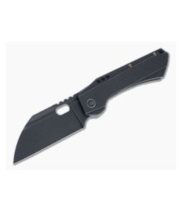 WE Knives Roxi 3 Black Stonewashed S35VN Titanium Front Flipper WE19072-2 - WE-WE19072-2 1