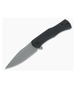 WE Knives Primoris Gray Stonewashed 20CV Black Titanium Frame Lock Flipper WE20047A-2 - WE-WE20047A-2 1