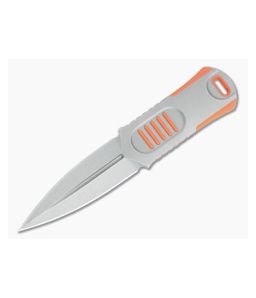 WE Knives OSS Dagger Lundquist Stonewashed 20CV Orange G10 Lapel Knife 2017B - WE-2017B 1