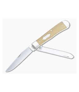 Case Trapper Smooth Natural Canvas Micarta 23690 - CA-23690 1