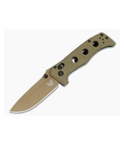 Benchmade 273FE-05 Mini Adamas Shane Sibert OD Green G10 MagnaCut Flat Earth Folding Knife (3.25" Blade) - BM-273FE-05 1