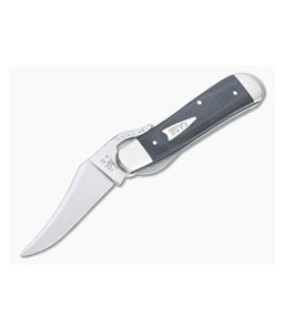 Case Russlock Smooth Black Micarta Liner Lock Folder 27734 - CA-27734 1