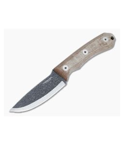 Condor Tool & Knife Mountain Pass Carry Knife 440C Natural Micarta Fixed Blade Knife CTK2837-3.5C - CTK-2837-3.5C 1