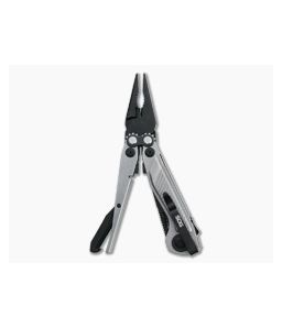 SOG Flash MT Silver + Black Assisted Black D2 Blade Compound Leverage Pocket Multi-tool 29-55-01-41 - SOG-29-55-01-41 1