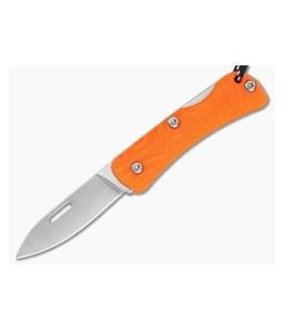 Maratac Snap Pea Precision Orange FRN 4034SS Lockback Keychain Folding Knife (1.56") - MAR-295 1