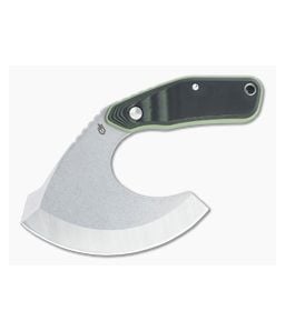 Gerber Downwind Ulu Stainless Steel Sage Green GFN G10 Fixed Fixed Blade Knife 30-001824 - GB-30-001824 1