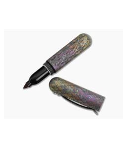 Maratac Signator Junior - Chaotic Aurora - Grade 5 Titanium Permanent Marker Vault - MAR-301 1