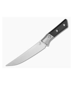 Microtech Boning Knife Black G10 Titanium Bolster Stonewash - MT-3100B-10BK 1