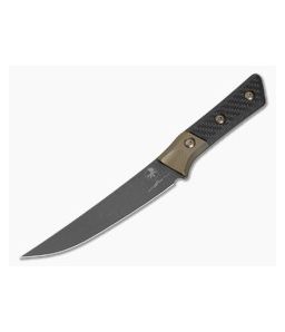 Microtech Boning Knife Carbon Fiber Bronze Titanium Bolster DLC - MT-3100B-1DLCCFS 1