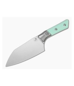 Microtech Santoku 6" Caribbean Blue G10 Titanium Bolster Stonewash - MT-3200B-10CA 1