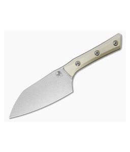 Microtech Santoku 4" Ivory White G10 M390MK Kitchen Knife (4.20" Blade) 3300-10IV - MT-3300-10IV 1