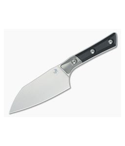 Microtech Santoku 4.2" Black G10 Titanium Bolster Stonewash - MT-3300B-10BK 1