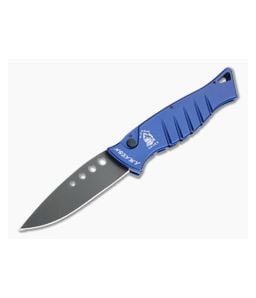 Piranha P3 Amazon Tactical PVD 154CM Blue Button Lock Automatic - PRN-3BT 1