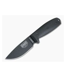 ESEE 3 Black Blade 3D Black G10 Handles Fixed Blade 3PMB-001 - ESEE-3PMB-001 1