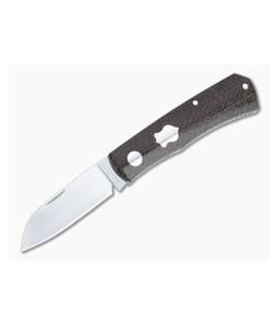 Sakman Knives Rhino Sheepsfoot Satin N690 Burlap Micarta Slip Joint Folder 4582 - CU-4582 1