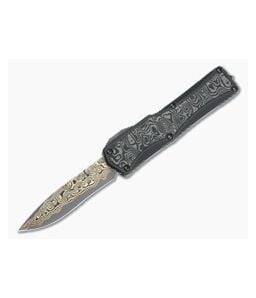 Heretic Colossus OTF Custom Bakers Forge Damascus Fat Carbon Inlays - CU-4698 1