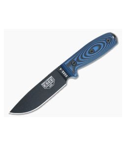 ESEE 4 Fixed Blade 3D Blue/Black G10 Handles Black Drop Point Blade 4PB-008 - ESEE-4PB-008 1