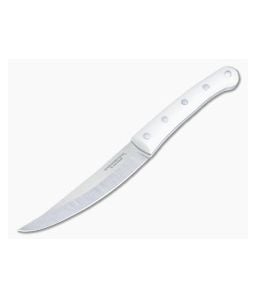 Condor Tool & Knife Meatlove Satin 420HC White Linen Micarta Fixed Blade CTK5008-4.5SS - CTK-5008-4.5SS 1