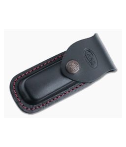 Case Black Leather Medium Sheath with Red Stitching 50216 - CA-50216 1