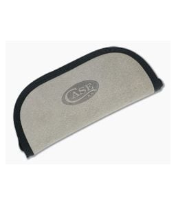 Case Taco Zipper Pouch Taupe Suede Leather 50283 - CA-50283 1