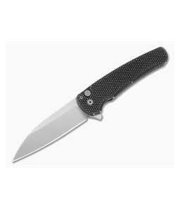 Protech Malibu BattleWorn Black Handle Stonewash Wharncliffe - PT-5305-BW 1