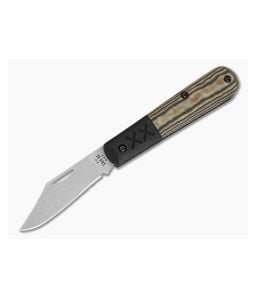 Case Crossroads XR Barlow Smooth Black and Tan Richlite S35VN - CA-53161 1