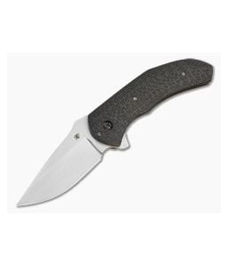 Aaron Frederick Lightning Strike Carbon Fiber Titanium Liner Lock Custom Flipper Knife (3.31") - CU-5338 1