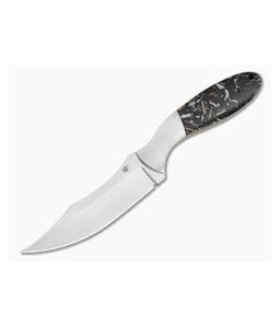 Aaron Frederick Confetti Aluminum Composite Persian-Inspired Custom Fixed Blade Knife (4.06") - CU-5342 1