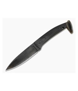 Aaron Frederick Railroad Spike Black G10 Spear Point Custom Fixed Blade Knife (4.5") - CU-5345 1