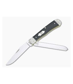 Case Trapper Worked Bolsters Smooth Ebony Wood Slip Joint Folder 59670 - CA-59670 1