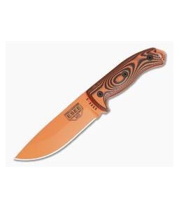 ESEE 5 Orange Blade 3D Orange/Black G10 Handles Fixed Blade 5POR-006 - ESEE-5POR-006 1