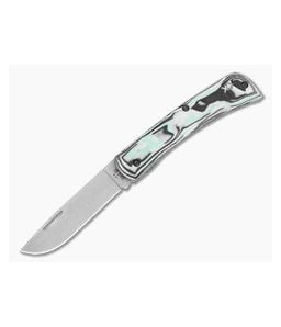 Case XR Sod Buster Jr. Seafoam Green Burl G10 with Clip 66384 - CA-66384 1