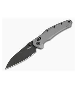 Kershaw Bareknuckle DuraLock Gray Aluminum MagnaCut Black PVD Folding Knife (3.50" Blade) 6777GRYBLK - KS-6777GRYBLK 1