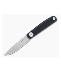Real Steel Gslip Compact Satin VG10 Black G10 Slip Joint 7868 - RS-7868 1