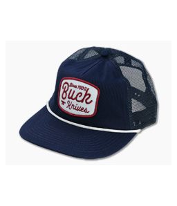 Buck Knives Felt Patch Navy Mesh Snapback Hat - BU-89186 1