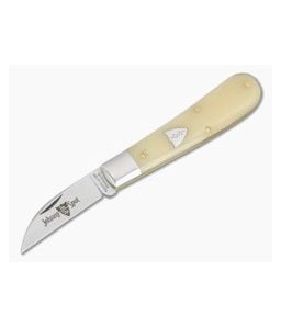 Great Eastern Cutlery Tidioute #93 Johnny On The Spot Large Blade Smooth White Bone 1095 Carbon Steel Folding Pocket Carving Knife (3.87" Closed) 930126L - GEC-930126L-SWB 1