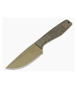 Axial Alpine Ultralight Green Micarta Fixed Blade - AXL-ALPINE-45 1