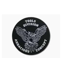 Audacious Concept Tool Division Owl Logo Aluminum Patch ALU-OWL-BLK - AC-ALU-OWL-BLK 1