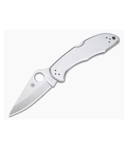 Spyderco Delica 4 Satin VG10 Stainless Steel Back Lock Folder C11P - SP-C11P 1