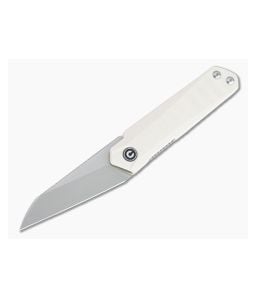 CIVIVI x Ostap Hel Ki-V Plus Top Flipper Blasted Nitro-V Ivory G10 Folder C20005B-2 - CV-C20005B-2 1