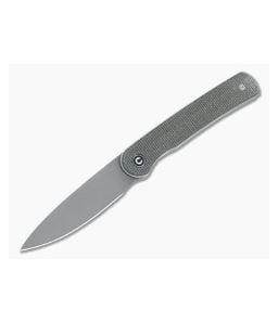 CIVIVI Stylum Dark Green Canvas Micarta Detent Slip Joint Front Flipper C20010B-C - CV-C20010B-C 1